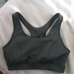 Dark gray sports bra